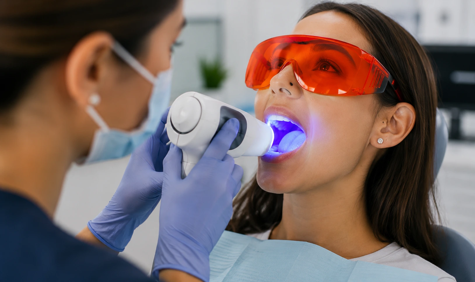 Routine dental exam and oral cancer screening at Elite Smiles of La Jolla